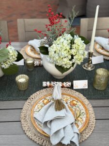 Thanksgiving table set