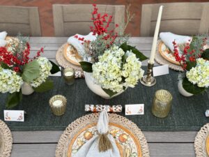 Thanksgiving table setting