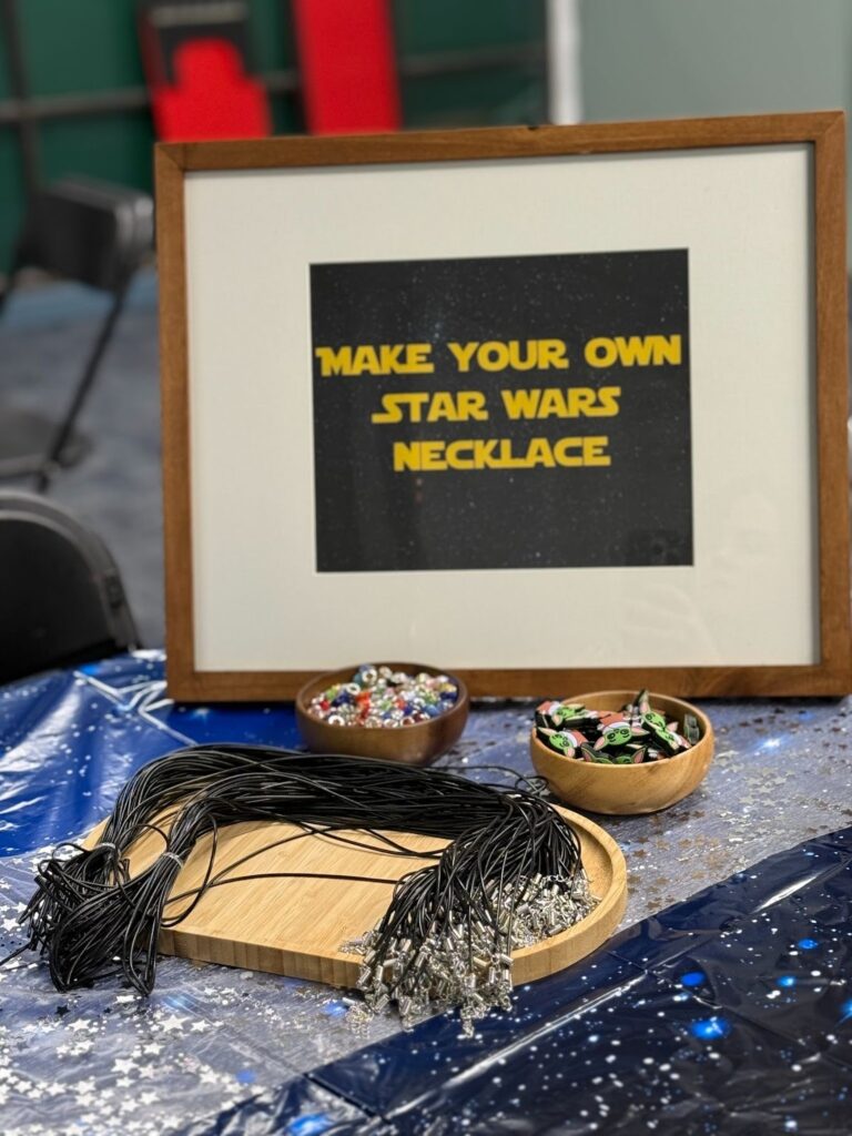 Make your own necklace station
