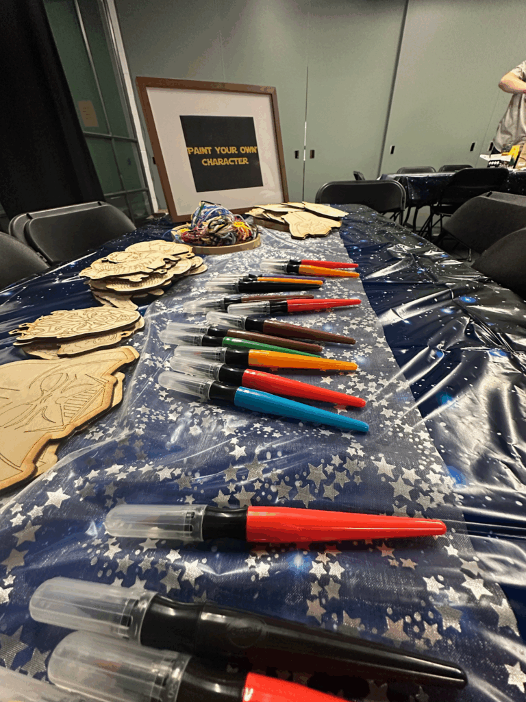 Paint laser cut characters