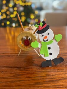 Recycle craft and snowman